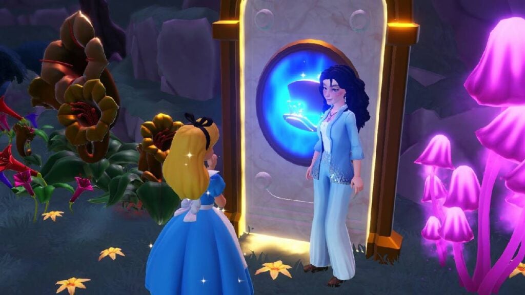 Leaving Wonderland in Dreamlight Valley: Quest Guide (Light the Correct Combination of Glowing Mushrooms) Dreamlight Valley leaving wonderland