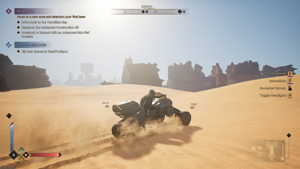 MC riding a sandbike