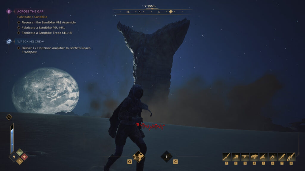 A Sandworm in Dune Awakening