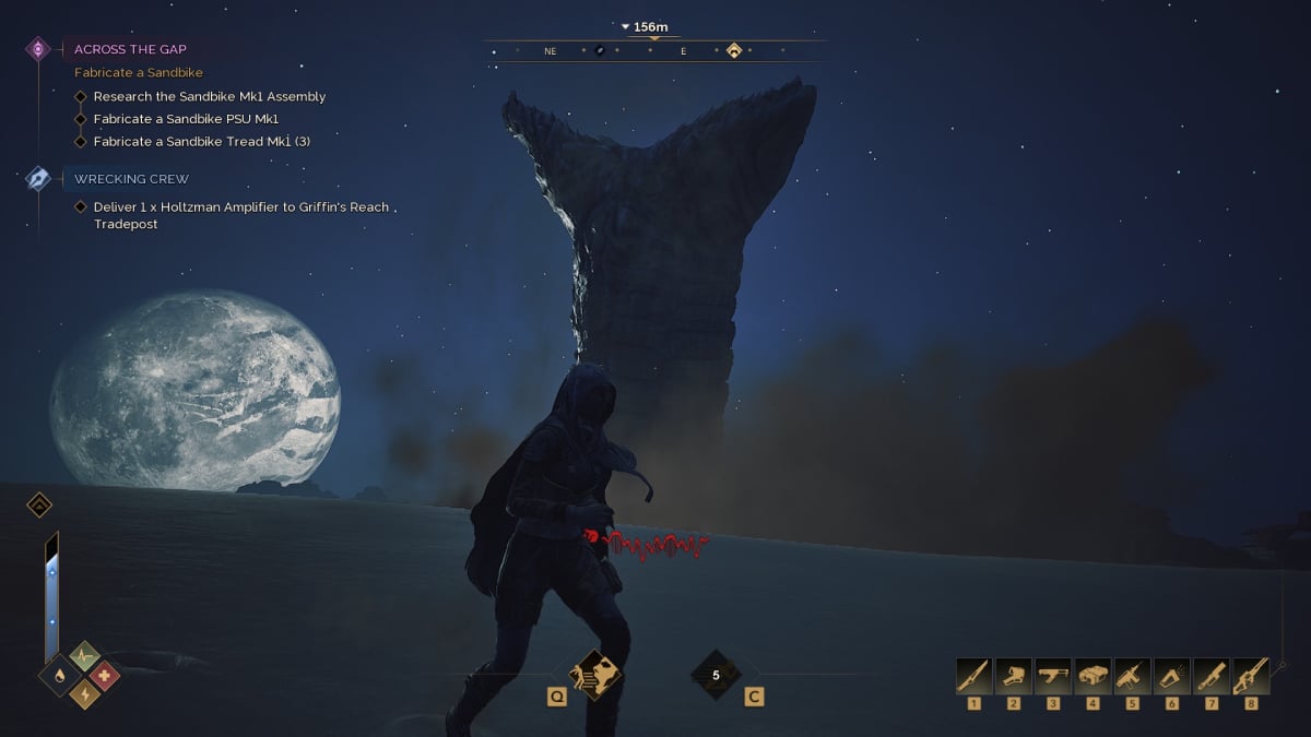 A Sandworm in Dune Awakening