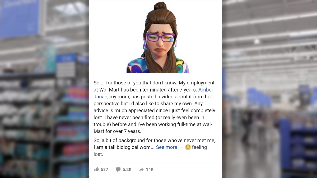 Florida Woman Fired by Walmart After Man Mistakes Her for Being Trans