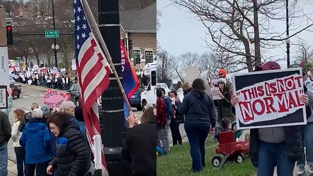 Hands off Illinois! Protesters Rally in Geneva Against Rising Economic Fears: ‘What Trump Is Doing Is Waking People Up’ Hands off Illinois! Protesters Rally in Geneva Against Rising Economic Fears: ‘What Trump Is Doing Is Waking People Up'