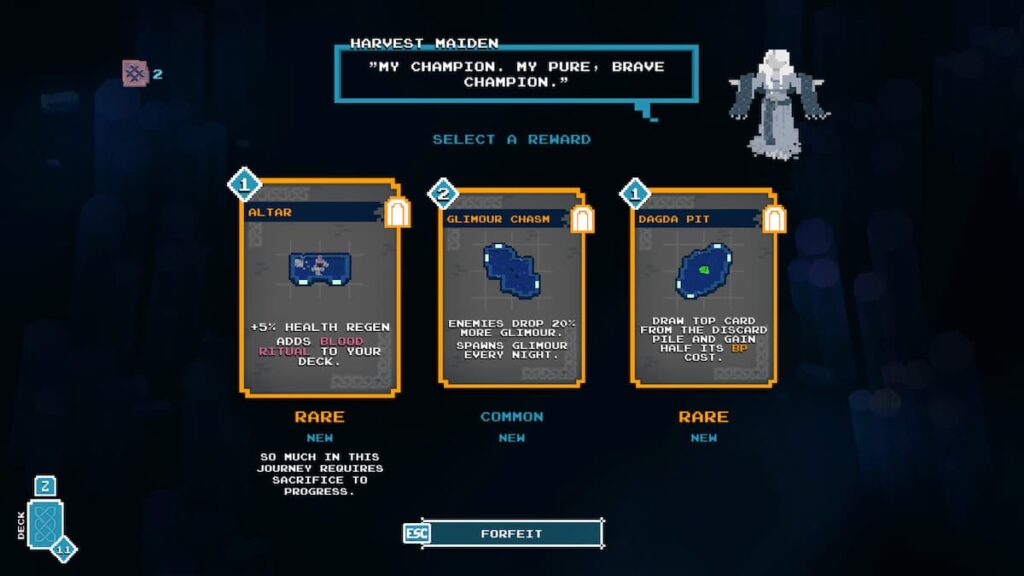 Into the Restless Ruins, Selecting cards