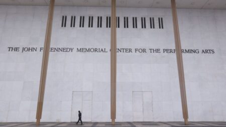 The main hall of the John F. Kennedy Center for the Performing Arts in Washington, DC