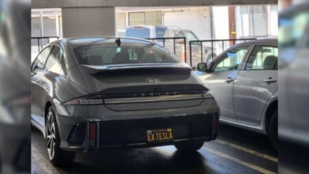 Los Angeles Ex-Tesla Plate