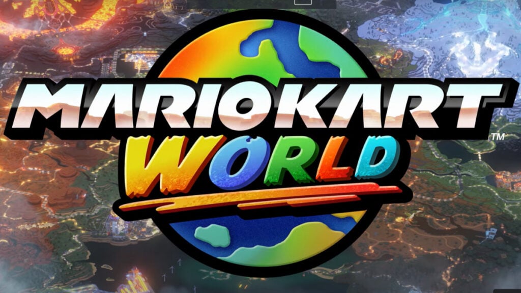 The Mario Kart World title card
