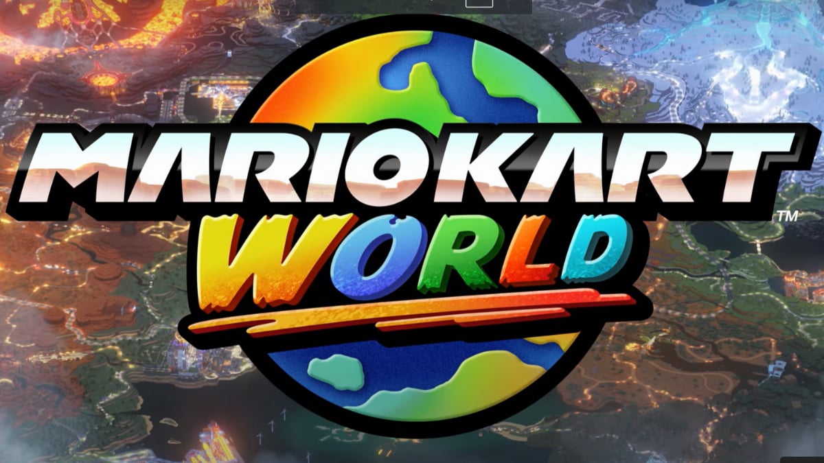 The Mario Kart World title card