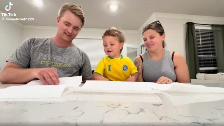 Nashville Parents Show Off the Latest Viral Cookie Challenge Trend in Cute Clip: 'Adorable kid. His heart was breaking for his mom'