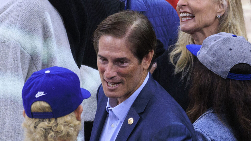 Los Angeles district attorney Nathan Hochman at Clippers vs. Pistons game