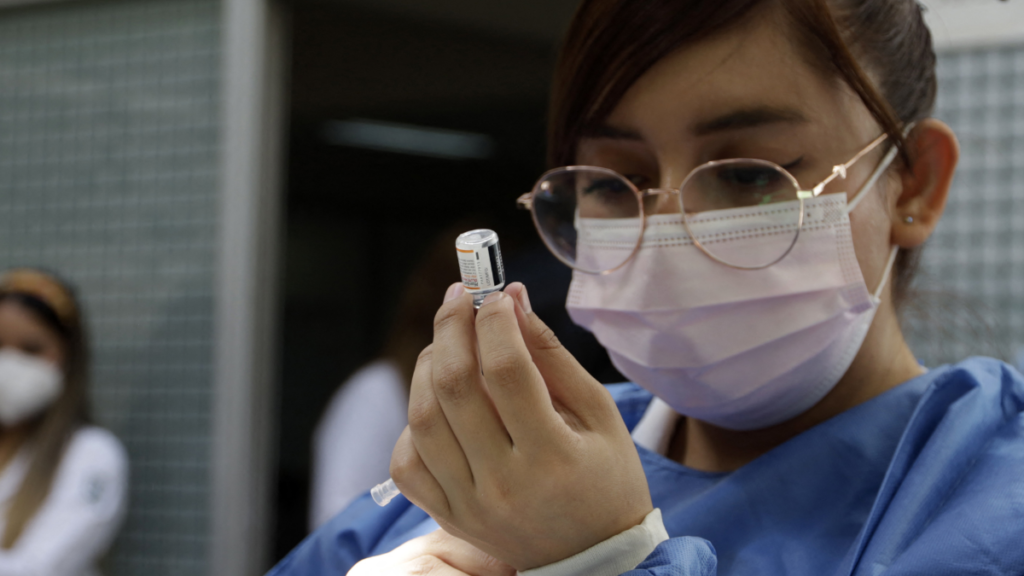 Nurse Administering a Vaccine
