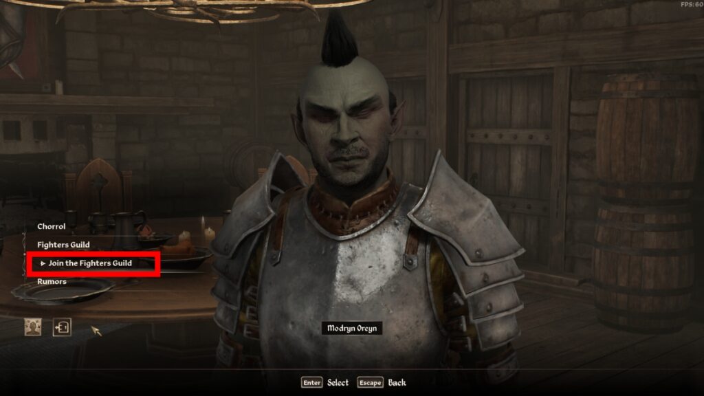 Oblivion Remastered Fighters Guild Dialogue