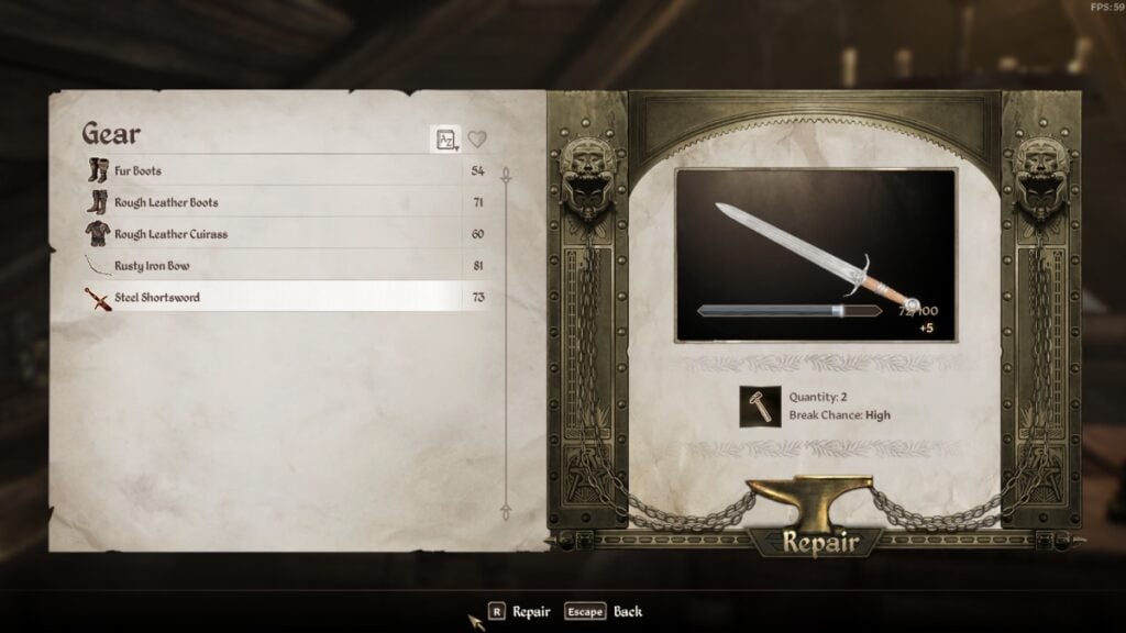 Oblivion Remastered Repair Hammer