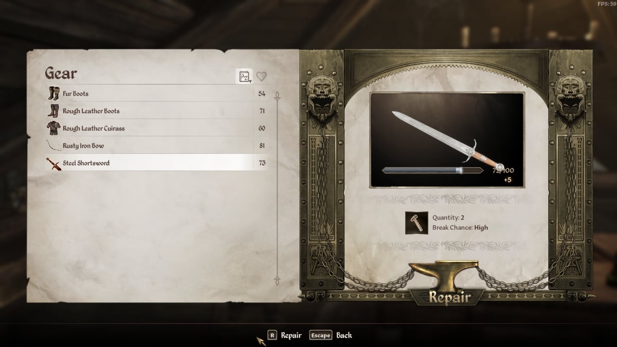 Oblivion Remastered Repair Hammer