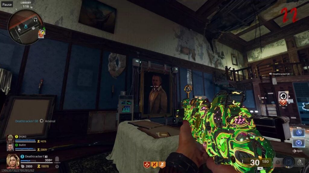 Ray Gun MKII R portrait easter egg Shattered Veil Zombies