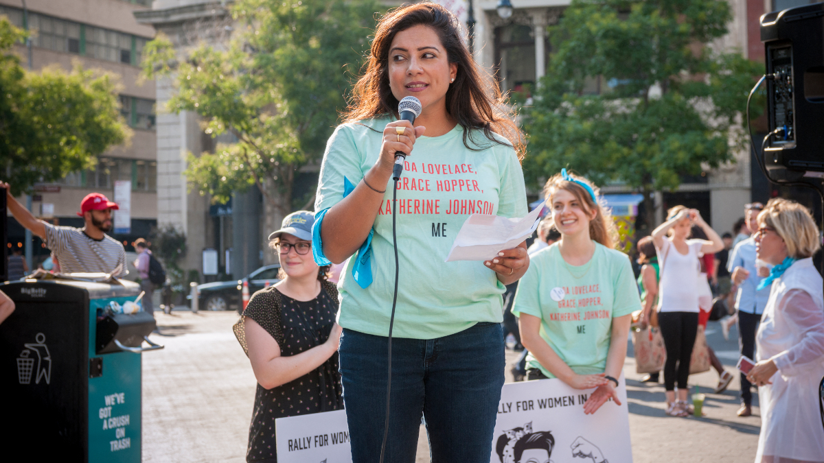 Founder and CEO of Girls who code, Reshmi  Saujani,