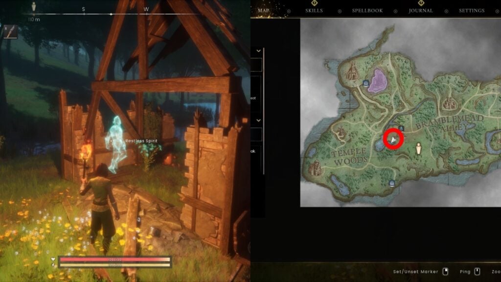 Restless Ghosts Quest Location