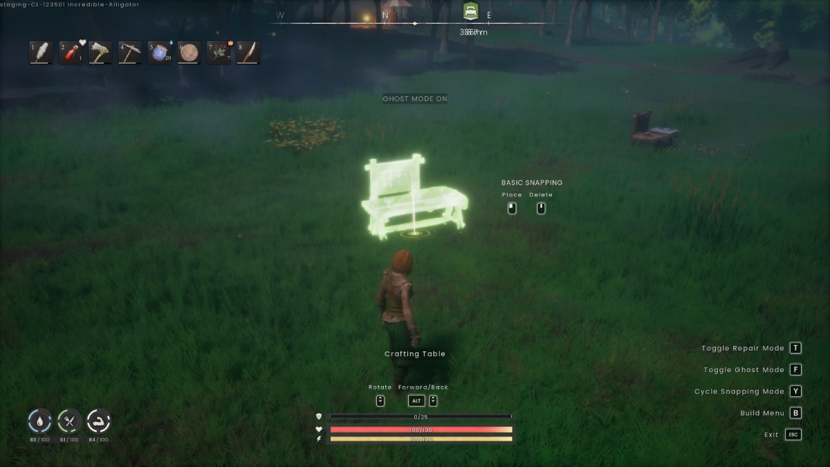 Ghost Mode for Building