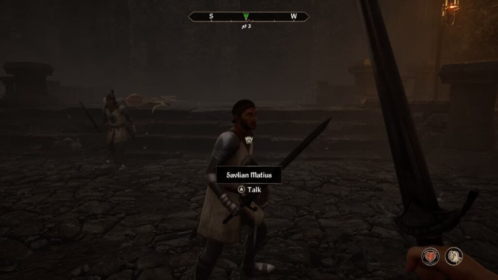 Savlian Matius "Charge the Courtyard" bug in Find the Heir