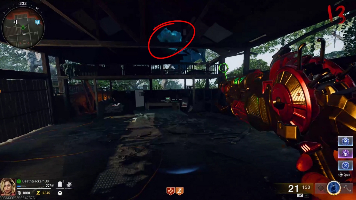 Quick Revive crystal in Shattered Veil Zombies map