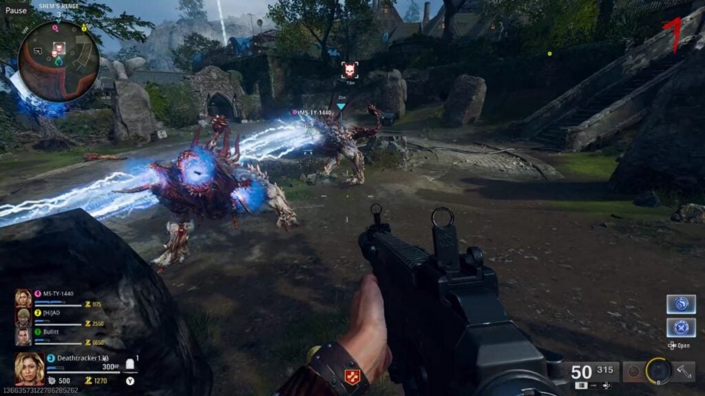 Mega Abominations in Shattered Veil Zombies map