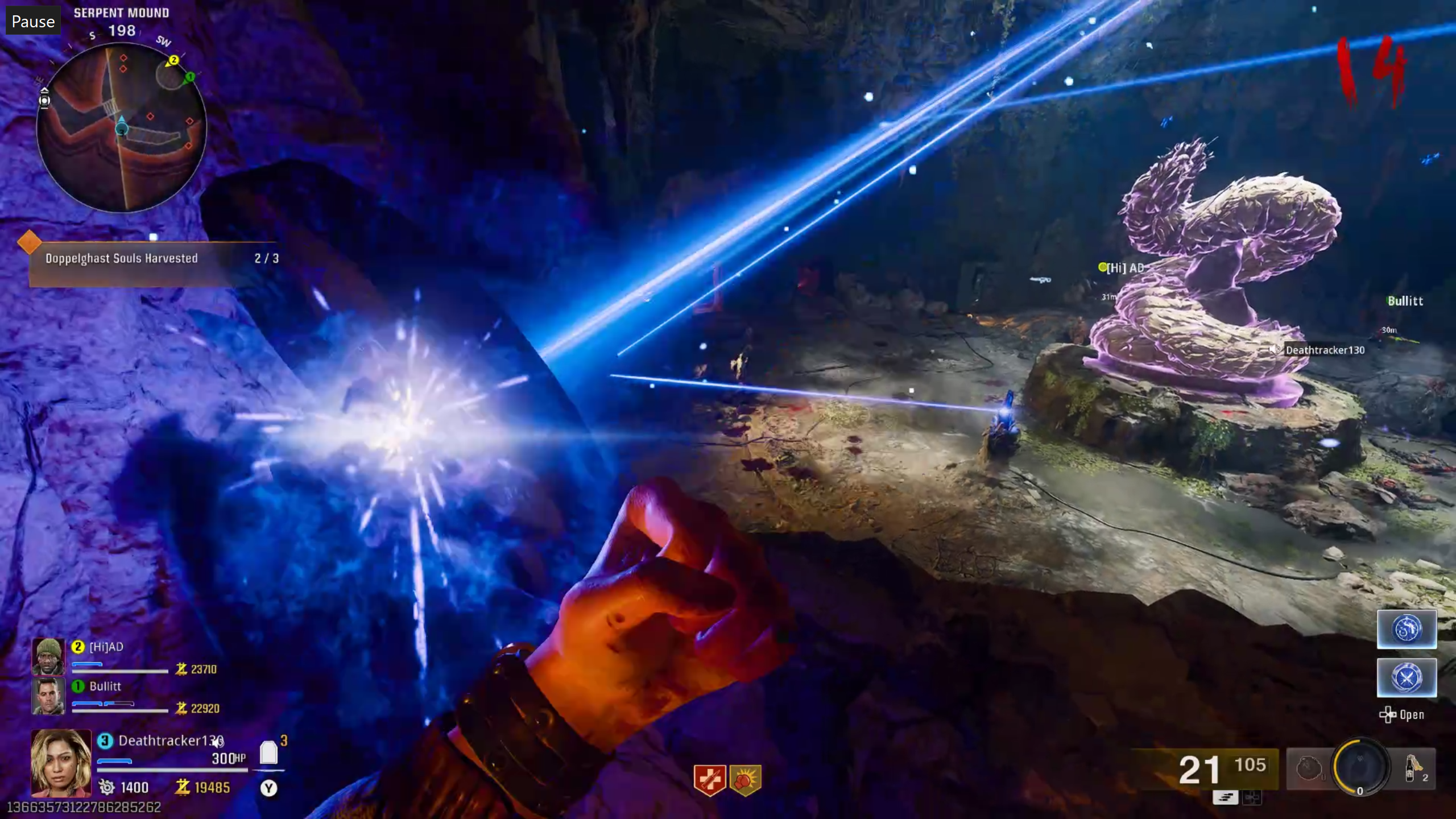 Final reflector position in Shattered Veil Zombies map