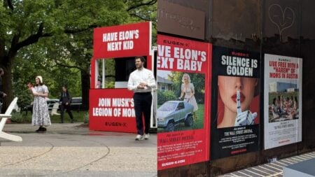 Posters Urging Women to ‘Have Elon’s Next Kid’ Pop Up Around Washington D.C.: ‘Perfect Place To Solicit Baby Making’ Posters Urging Women to 'Have Elon's Next Kid' Pop Up Around Washington D.C.
