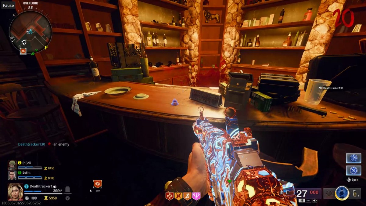 Shattered Veil Zombies bar location for the bell