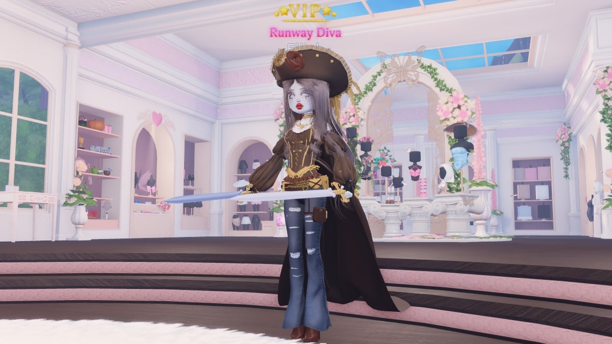 a ghost pirate outfit idea for dress to impress
