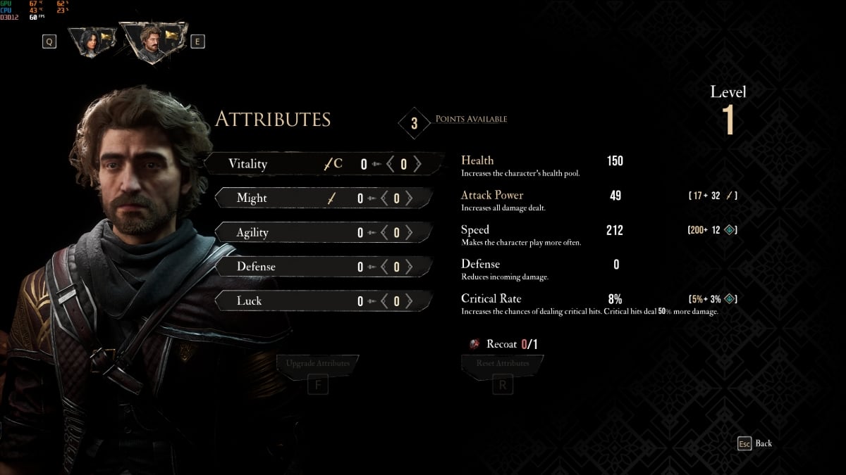 Clair Obscur: Expedition 33 Attributes