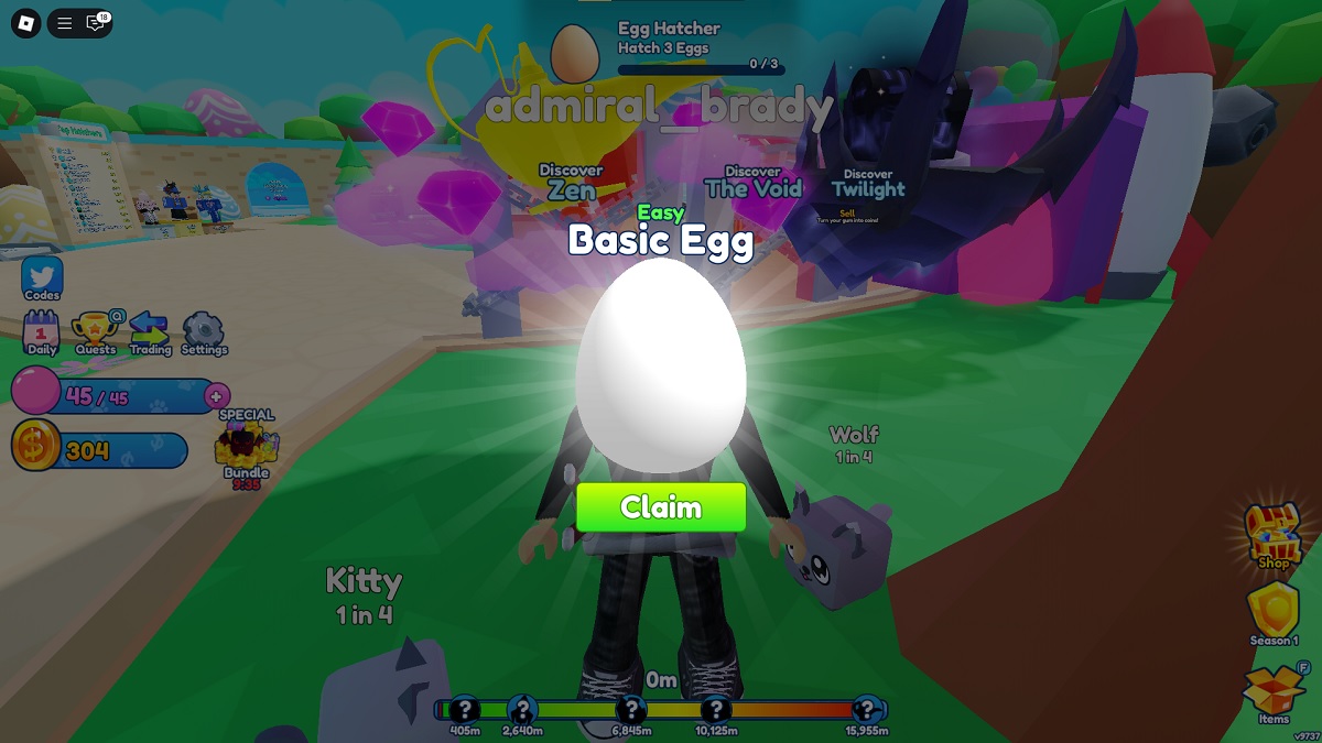bubble gum simulator infinity basic egg location