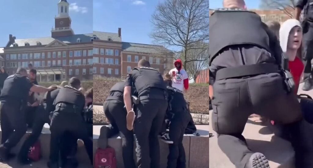 Chaos at the University of Cincinnati As Student Arrested Over Palestinian Flag Sparks Outrage Cincinnati police arrest student