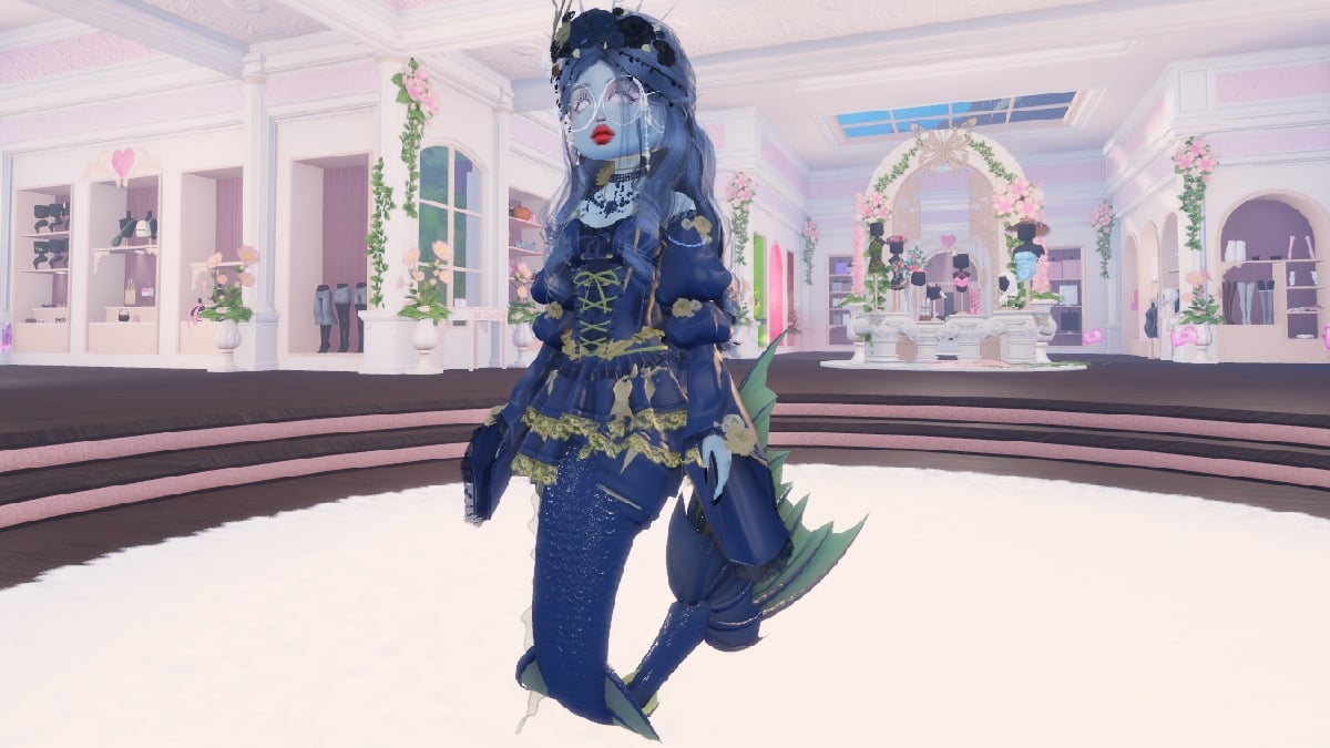 dti sunken treasure theme outfit idea, a mermaid with jewelry