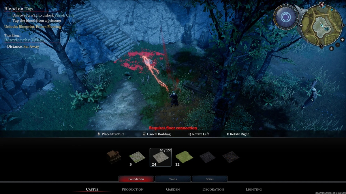 V Rising Tailor Flooring guide