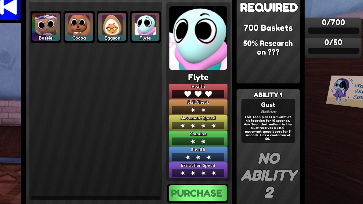 flyte, a playable toon character from the easter event in roblox dandy's world
