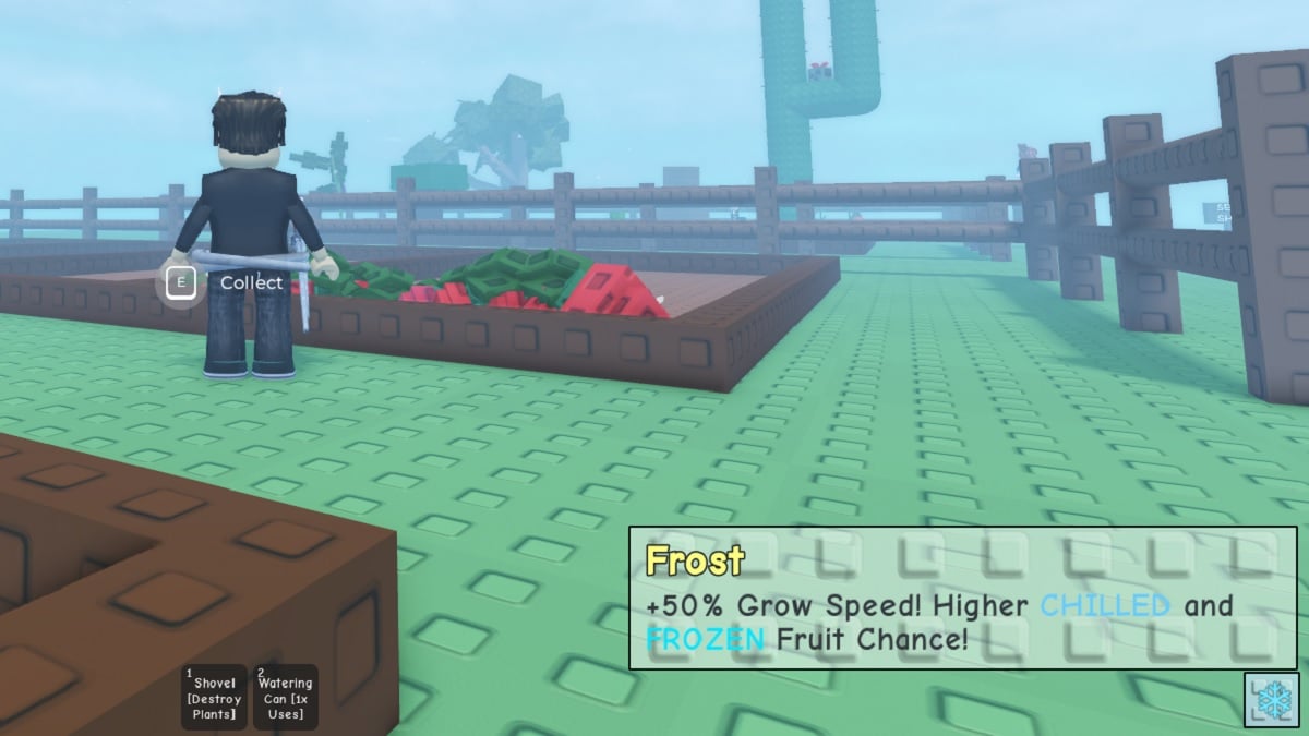 frost weather mechanic in roblox grow a garden