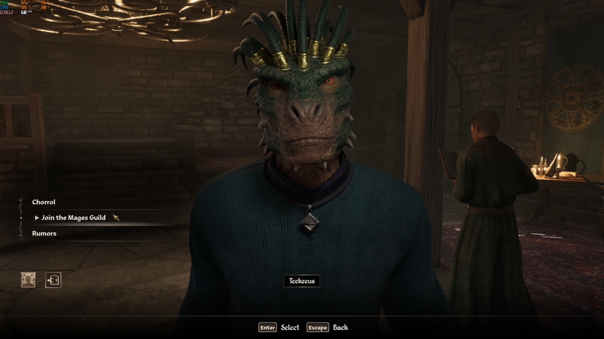 Oblivion joining the Mages Guild