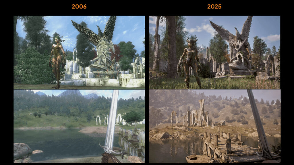 Leaked Oblivion remake screenshot comparison