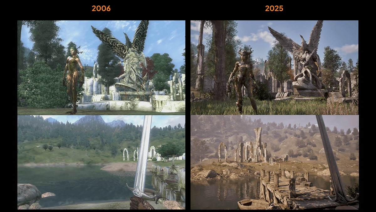 Leaked Oblivion remake screenshot comparison