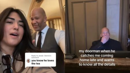 Pictures taken by New York woman with her doorman.