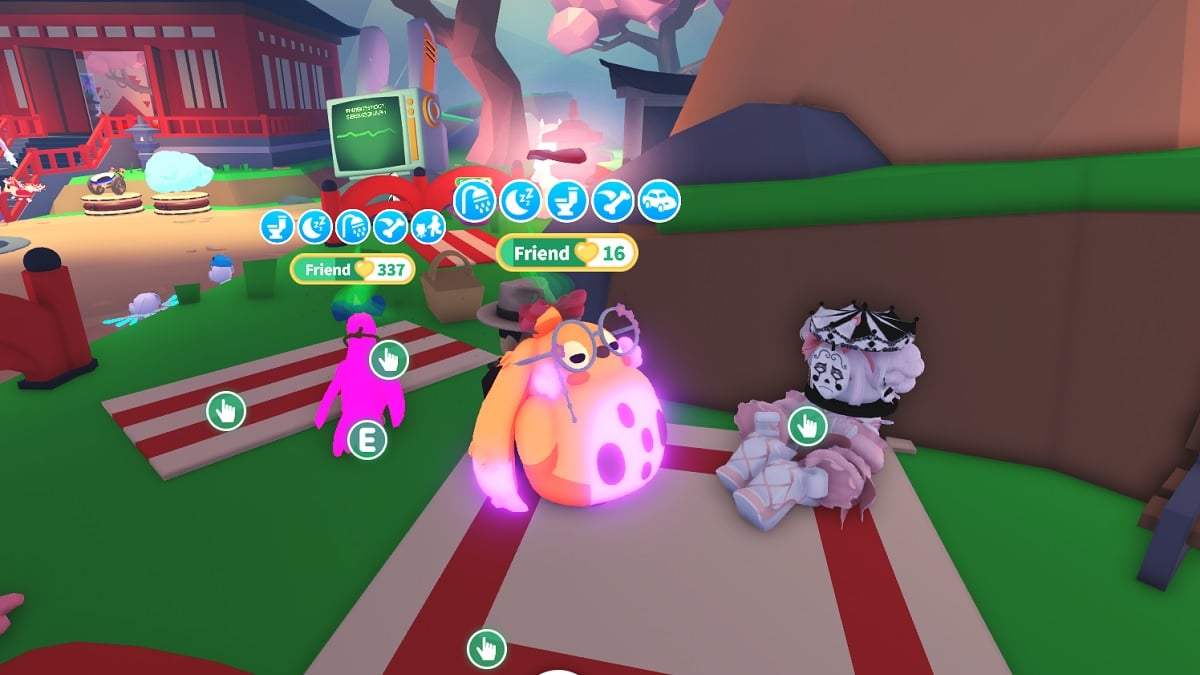 sitting in the cherry blossom viewing area in roblox adopt me