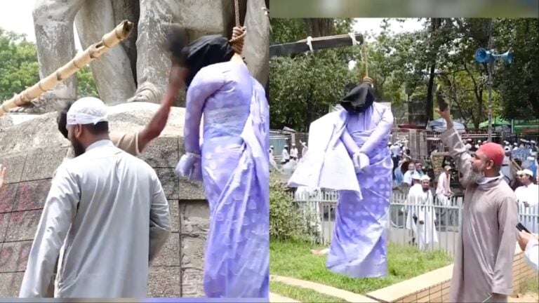 Islamist Men in Bangladesh Beat Female Effigies to Protest Against Women’s Rights: “Disgusting” Bangladesh women rights
