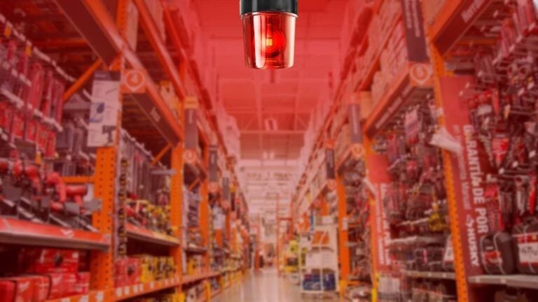 California homeless alarm Home Depot