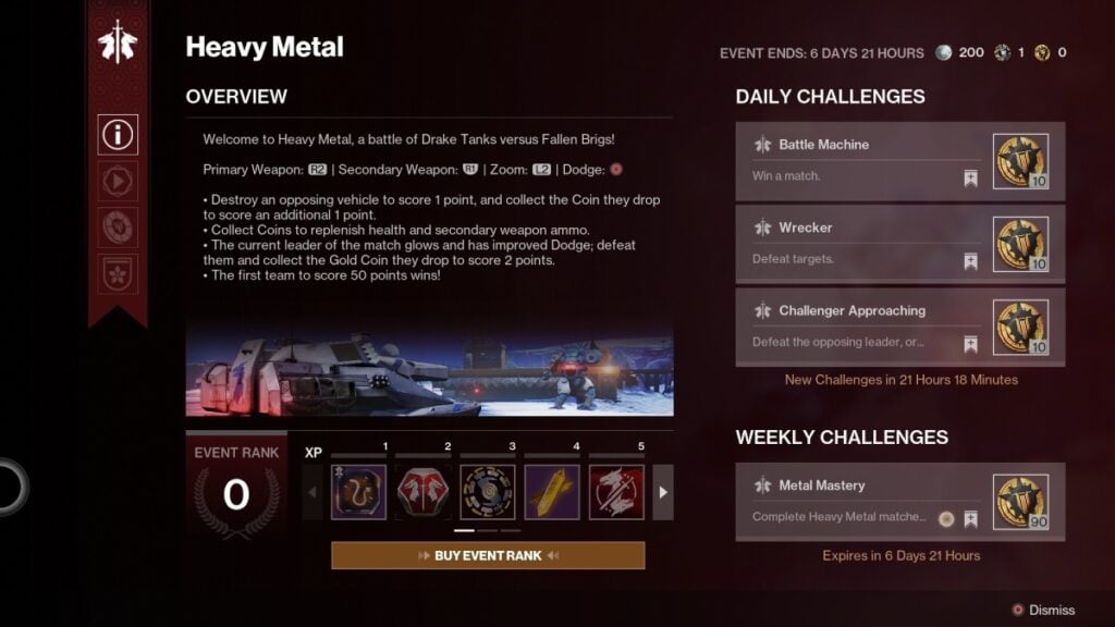 Destiny 2 Heavy Metal September 2025 Event Guide