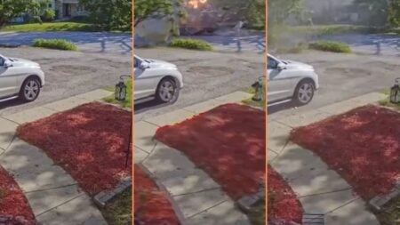 Doorbell Footage Captures the Moment Truck Explodes in Chicago Neighborhood 'Bruh the Truck Straight Evaporated'