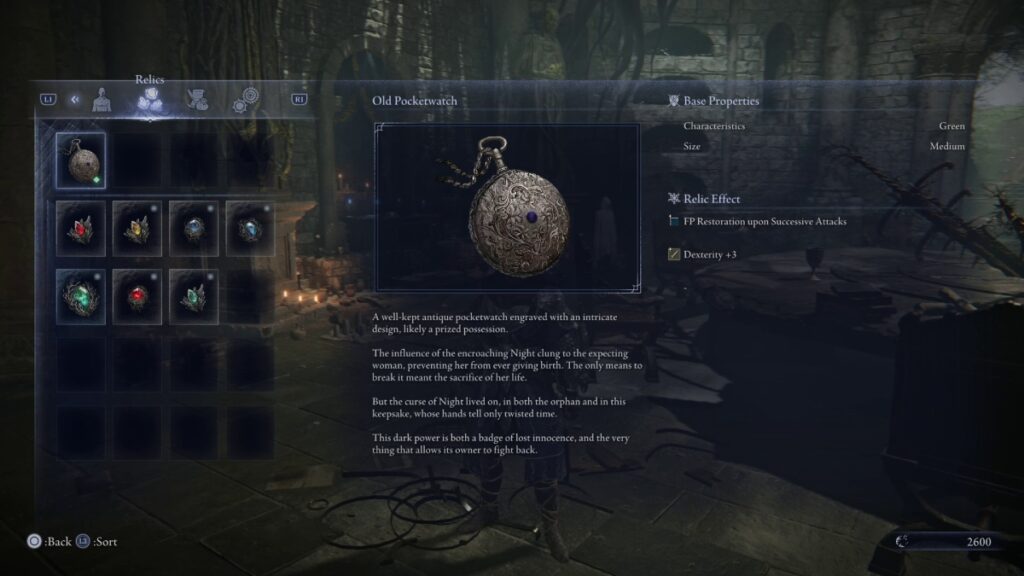 Elden Ring Nightreign Pocket Watch Item