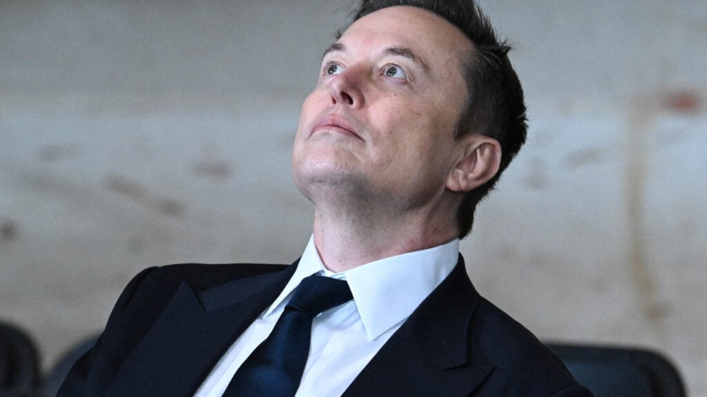 Photo of Elon Musk at Donald Trump's inauguration 2025.