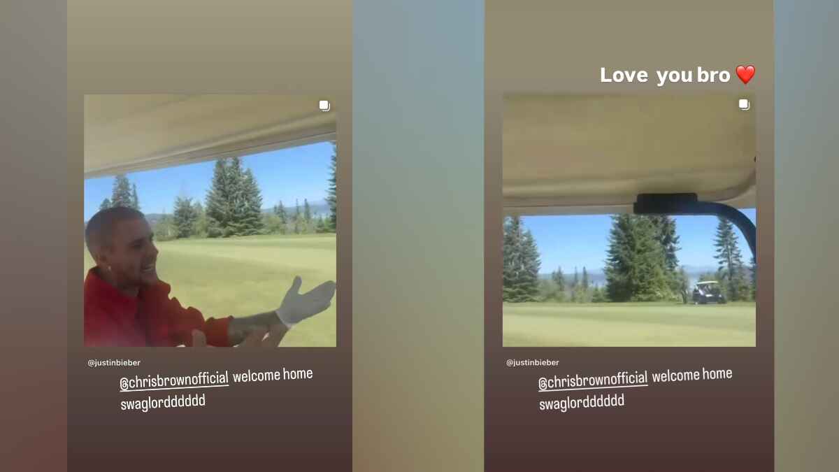 Justin Bieber and Chris Brown Instagram Interaction