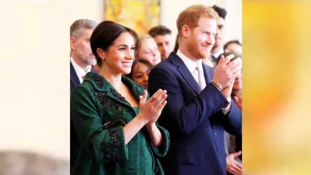 Prince Harry and Meghan Markle attend event during Meghan's first pregnancy.