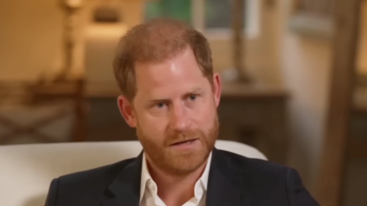 Prince Harry speaks during his interview with BBC News in the wake of his UK security battle.