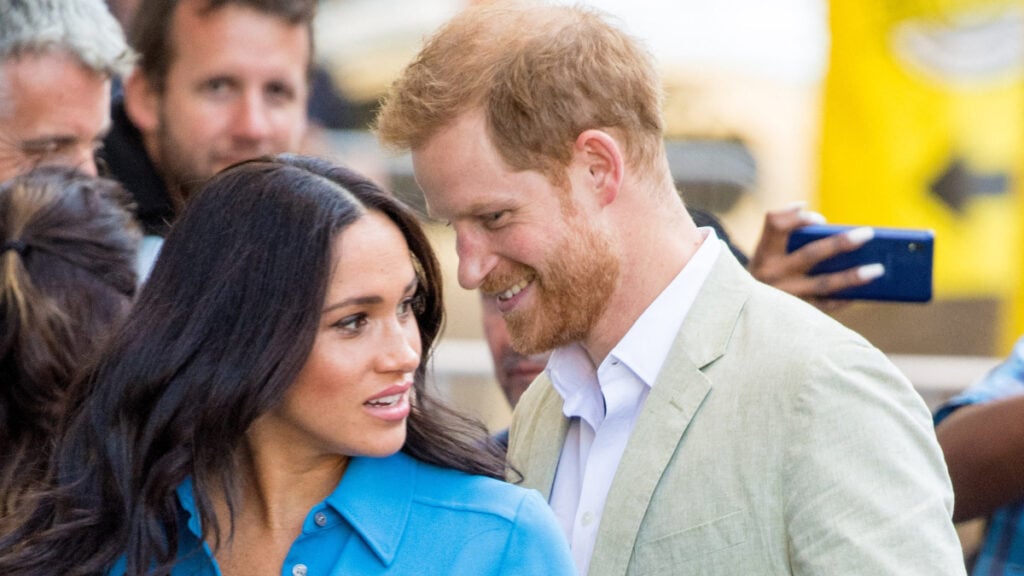 Photo of Prince Harry and his wife Meghan Markle.